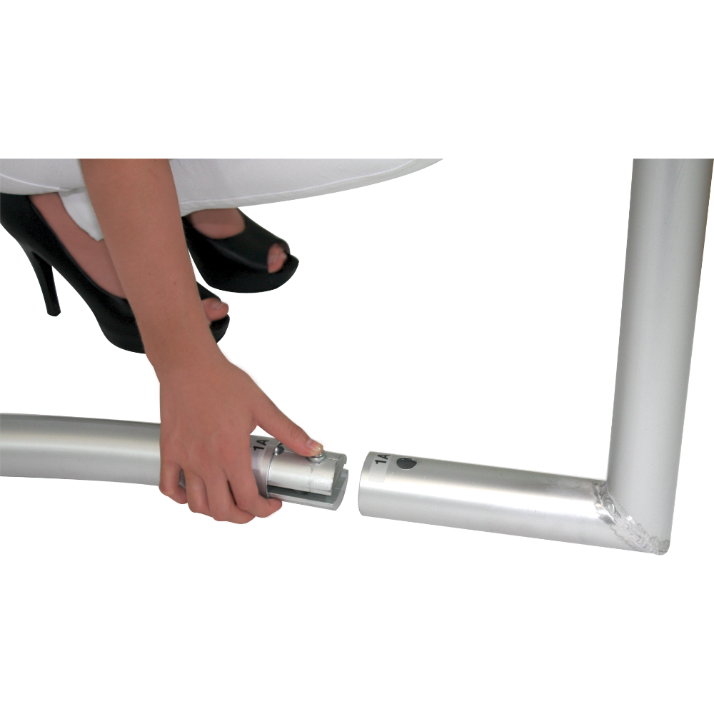 Formulate C-Shaped Wall Tension Fabric Structure