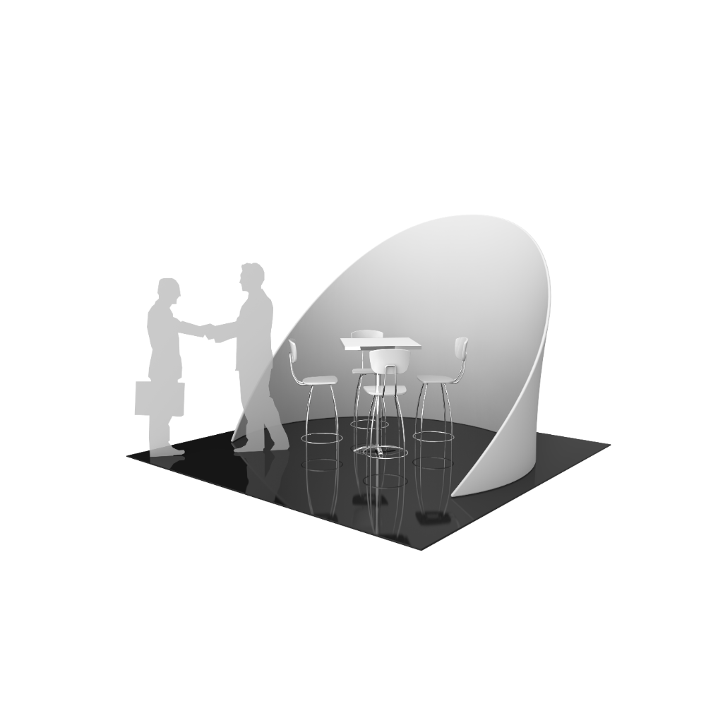 Formulate Chip-Shaped Wall 02 Tension Fabric Structure