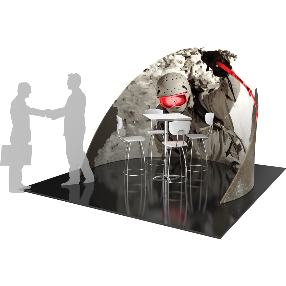 Formulate Chip-Shaped Wall 02 Tension Fabric Structure