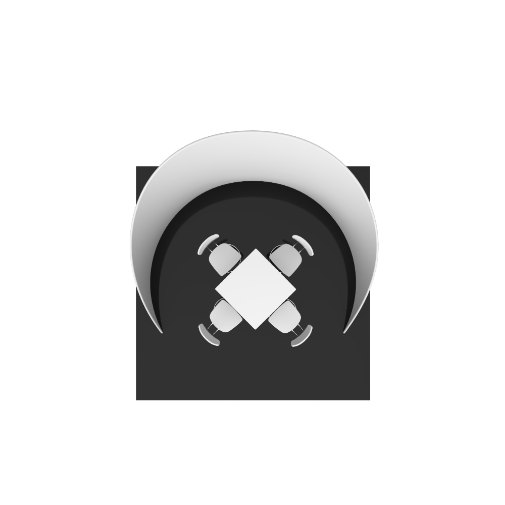 Formulate Chip-Shaped Wall 02 Tension Fabric Structure