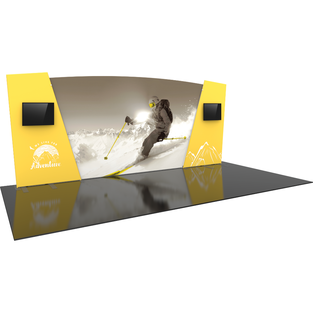 Formulate Designer Series 20ft Fabric Backwall Kit 06