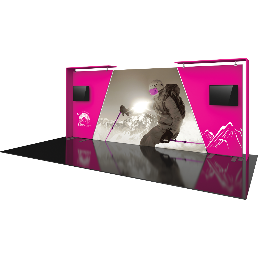 Formulate Designer Series 20ft Fabric Backwall Kit 07