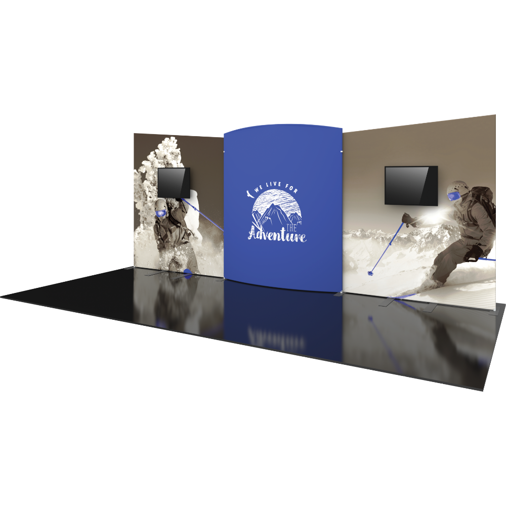 Formulate Designer Series 20ft Fabric Backwall Kit 08