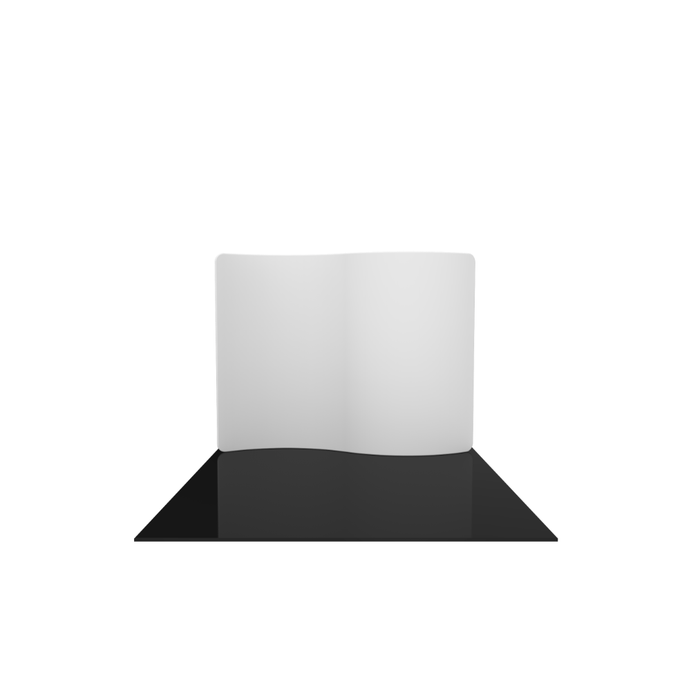Formulate Essential 10ft Serpentine Curve Fabric Backwall