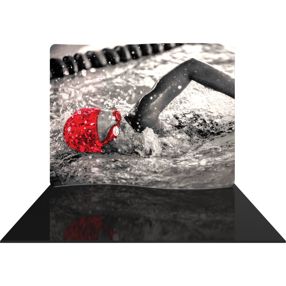 Formulate Essential 10ft Serpentine Curve Fabric Backwall