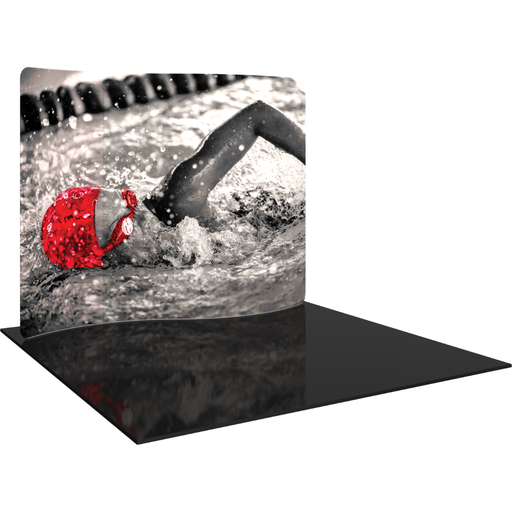 Formulate Essential 10ft Serpentine Curve Fabric Backwall