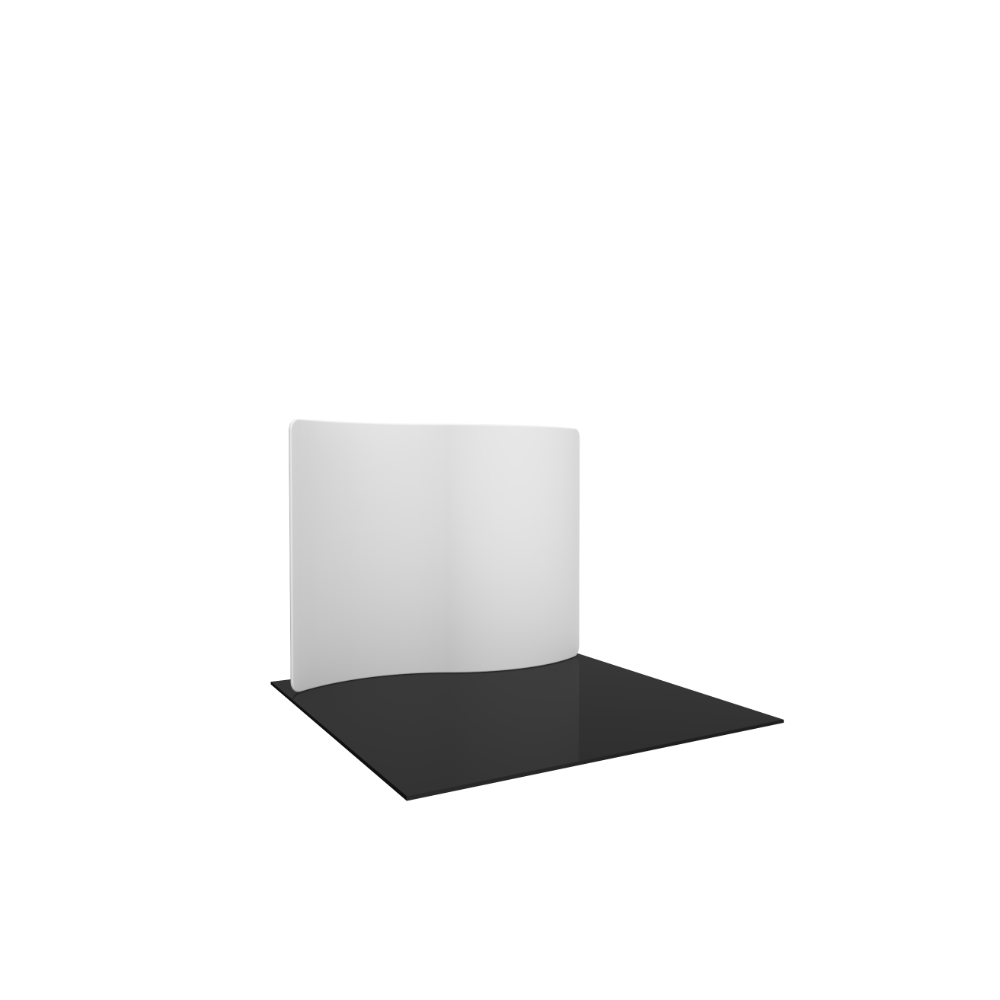 Formulate Essential 10ft Serpentine Curve Fabric Backwall