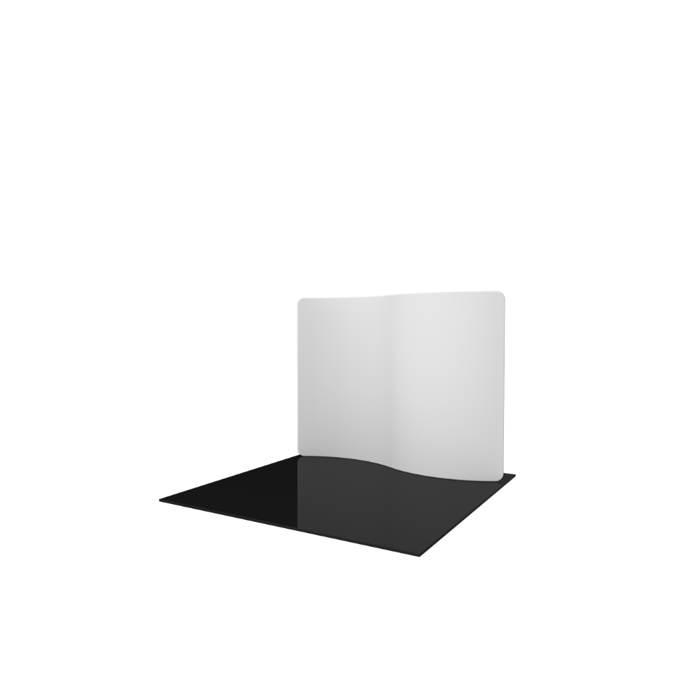 Formulate Essential 10ft Serpentine Curve Fabric Backwall