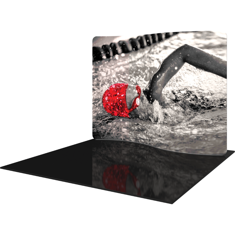 Formulate Essential 10ft Serpentine Curve Fabric Backwall