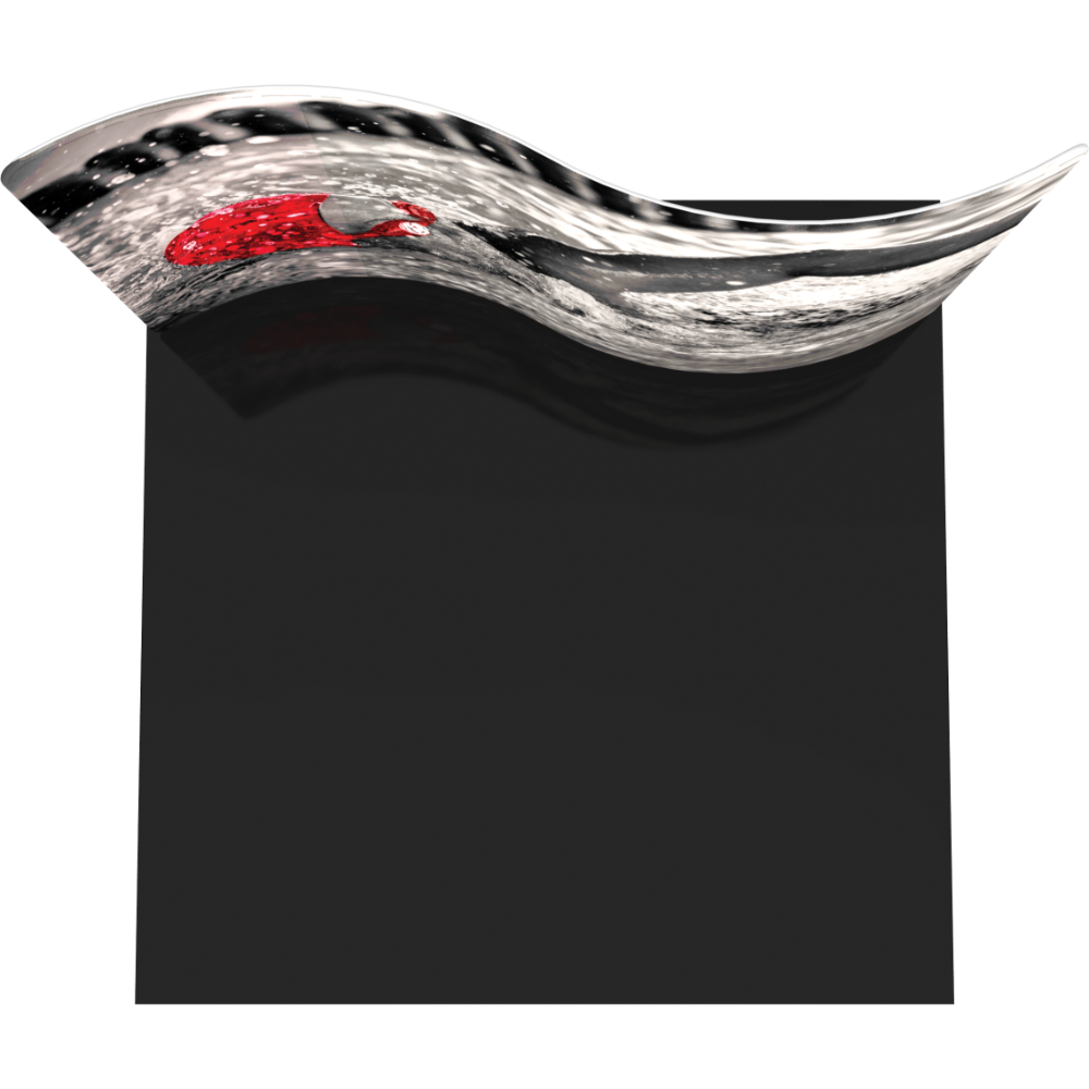 Formulate Essential 10ft Serpentine Curve Fabric Backwall