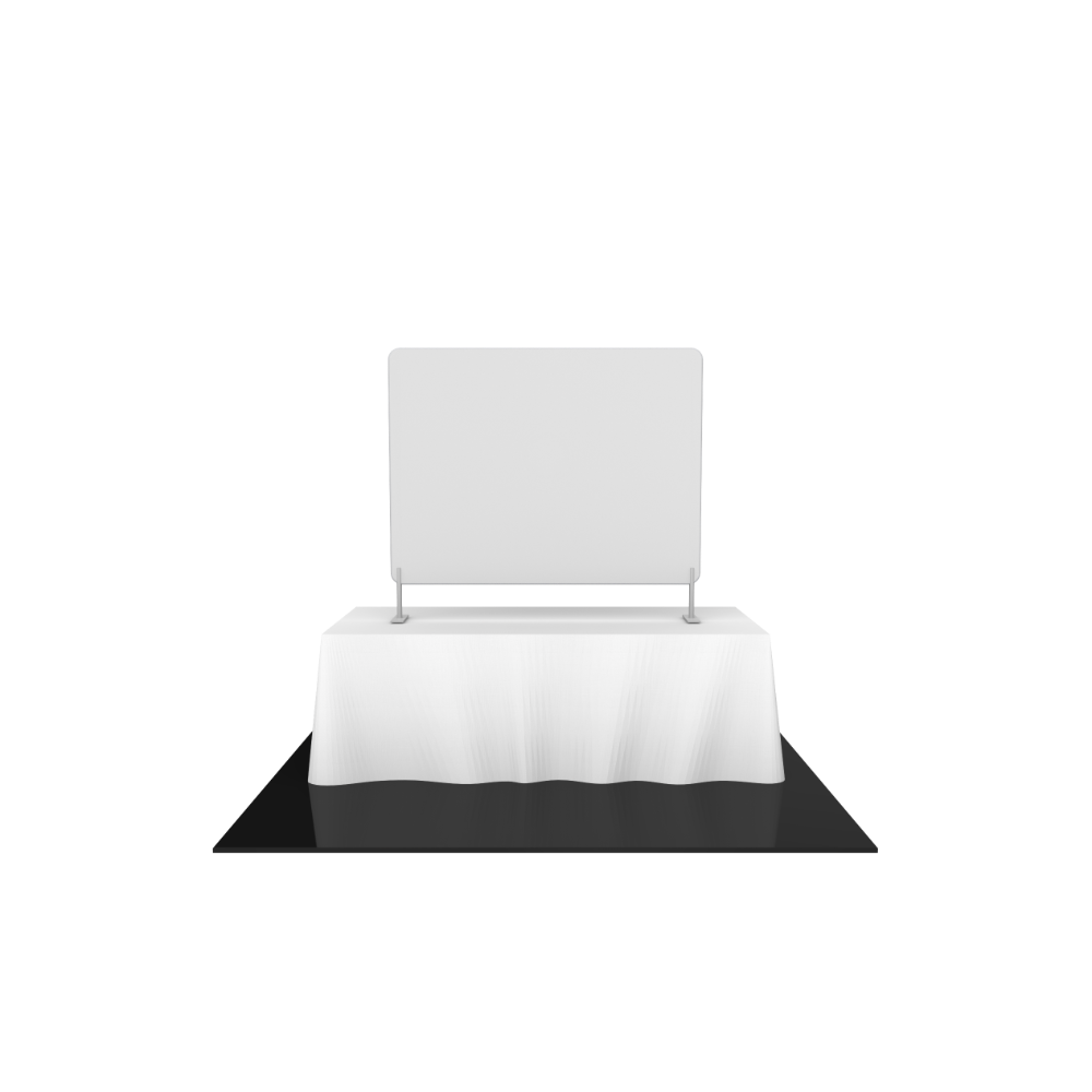 Formulate Essential Tabletop Straight Fabric Backwall