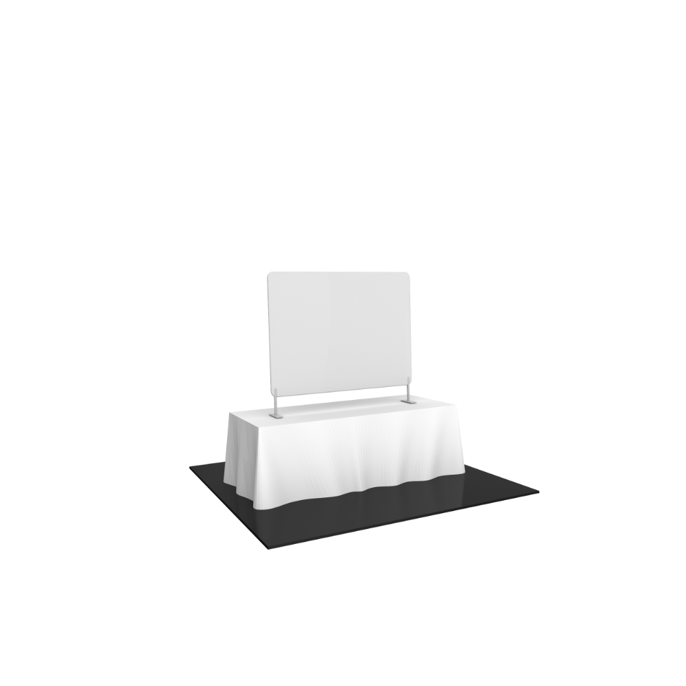 Formulate Essential Tabletop Straight Fabric Backwall