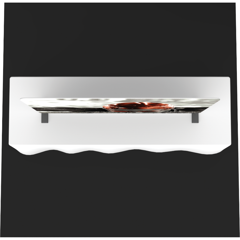 Formulate Essential Tabletop Straight Fabric Backwall