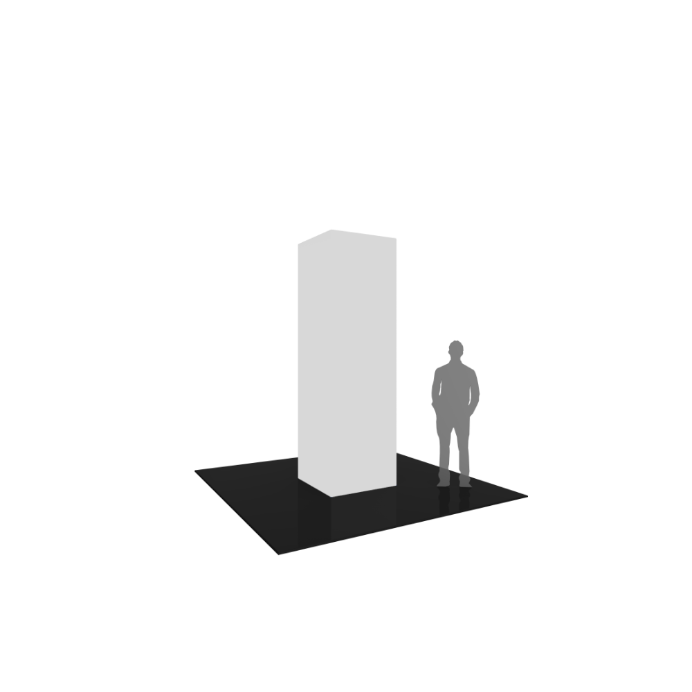 Formulate Backlit Four Sided Tower 02 Tension Fabric Structure