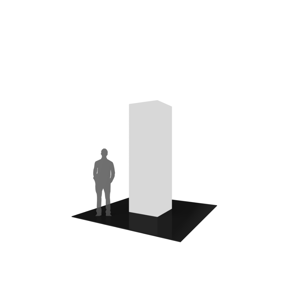 Formulate Backlit Four Sided Tower 02 Tension Fabric Structure