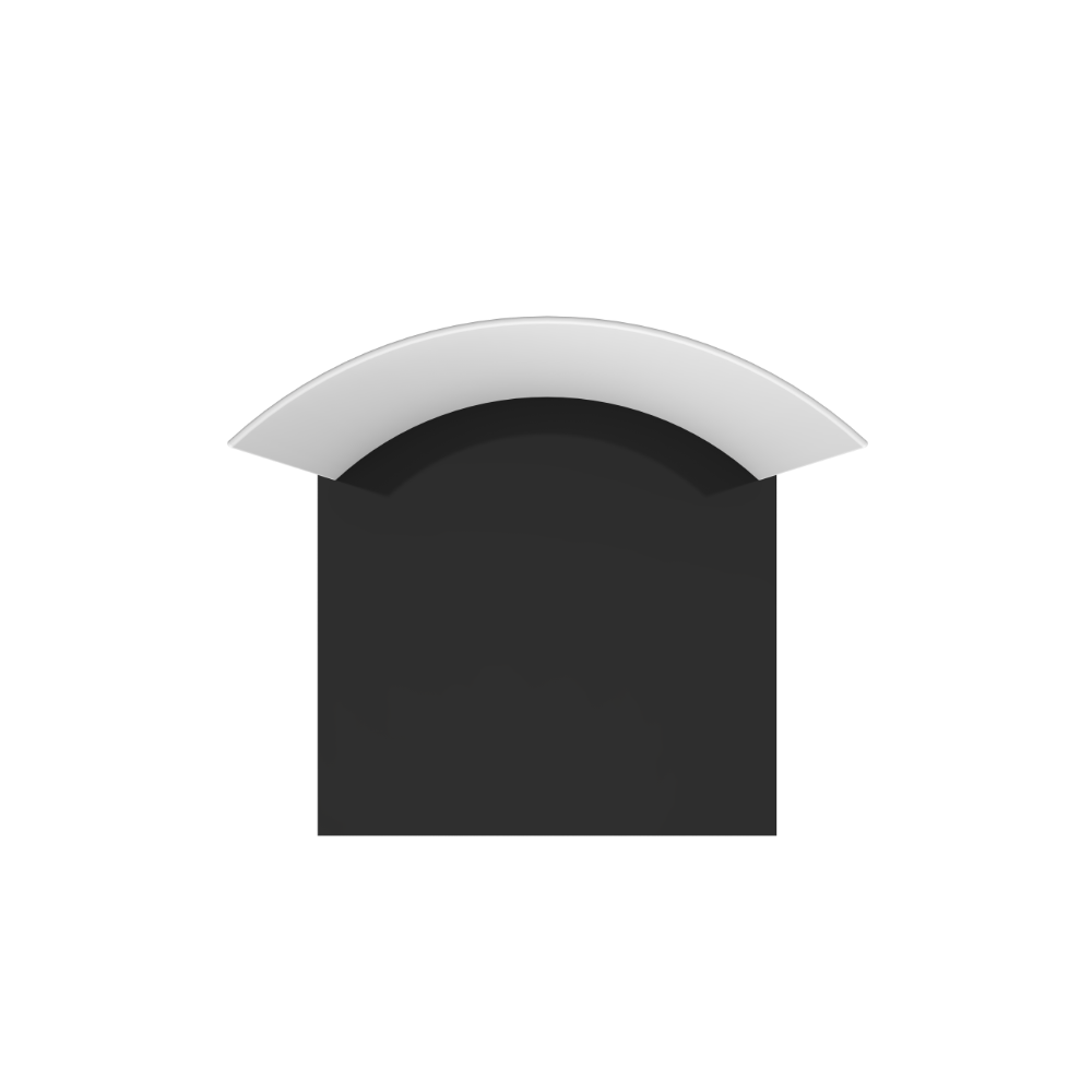 Formulate Master 10ft HC1 Horizontal Curve Fabric Backwall