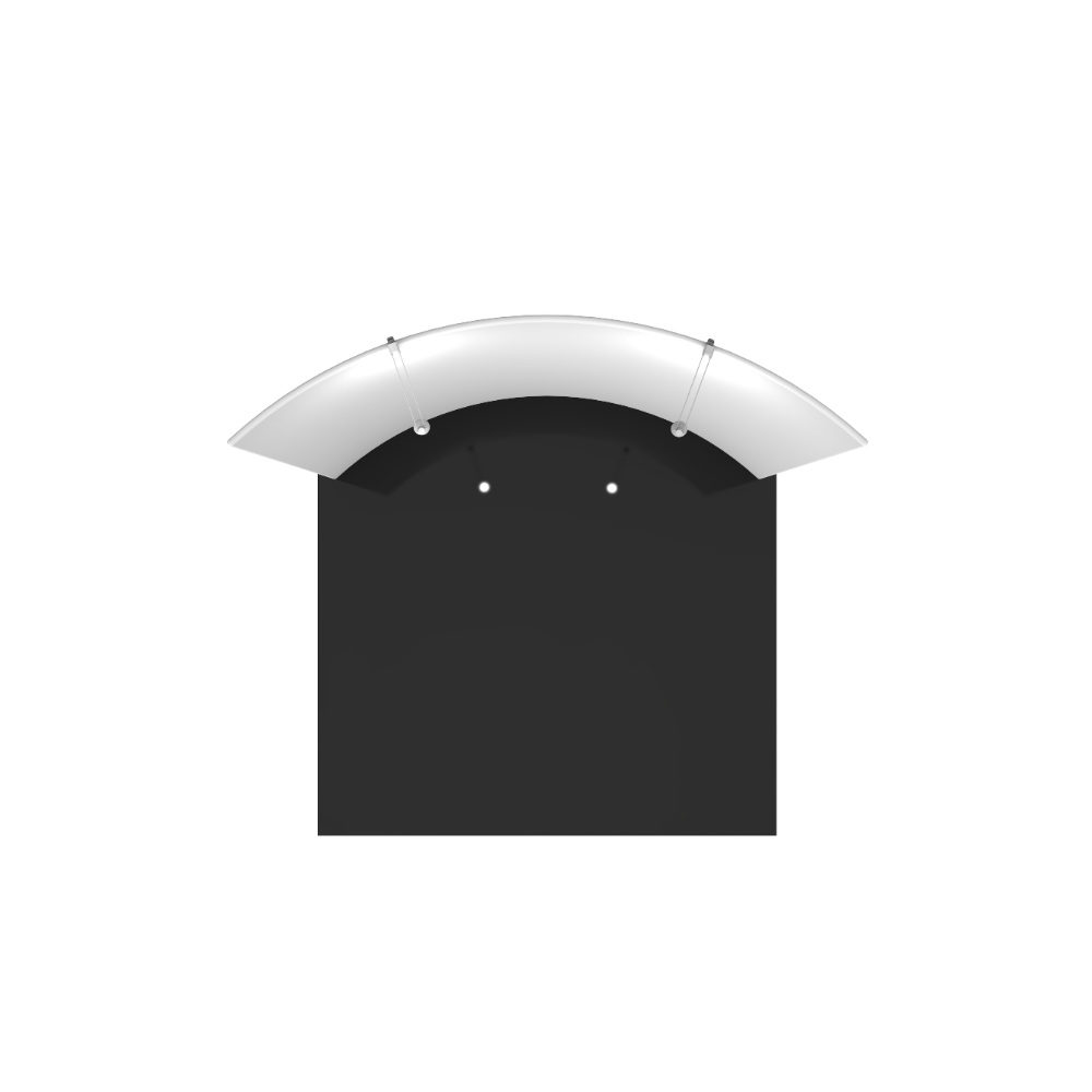Formulate Master 10ft HC2 Horizontal Curve Fabric Backwall