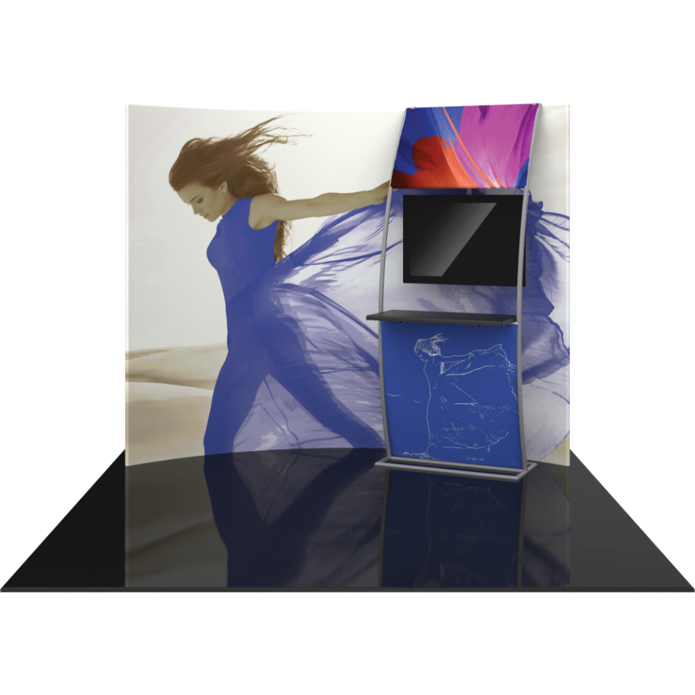 Formulate Master 10ft HC6 Horizontal Curve Fabric Backwall