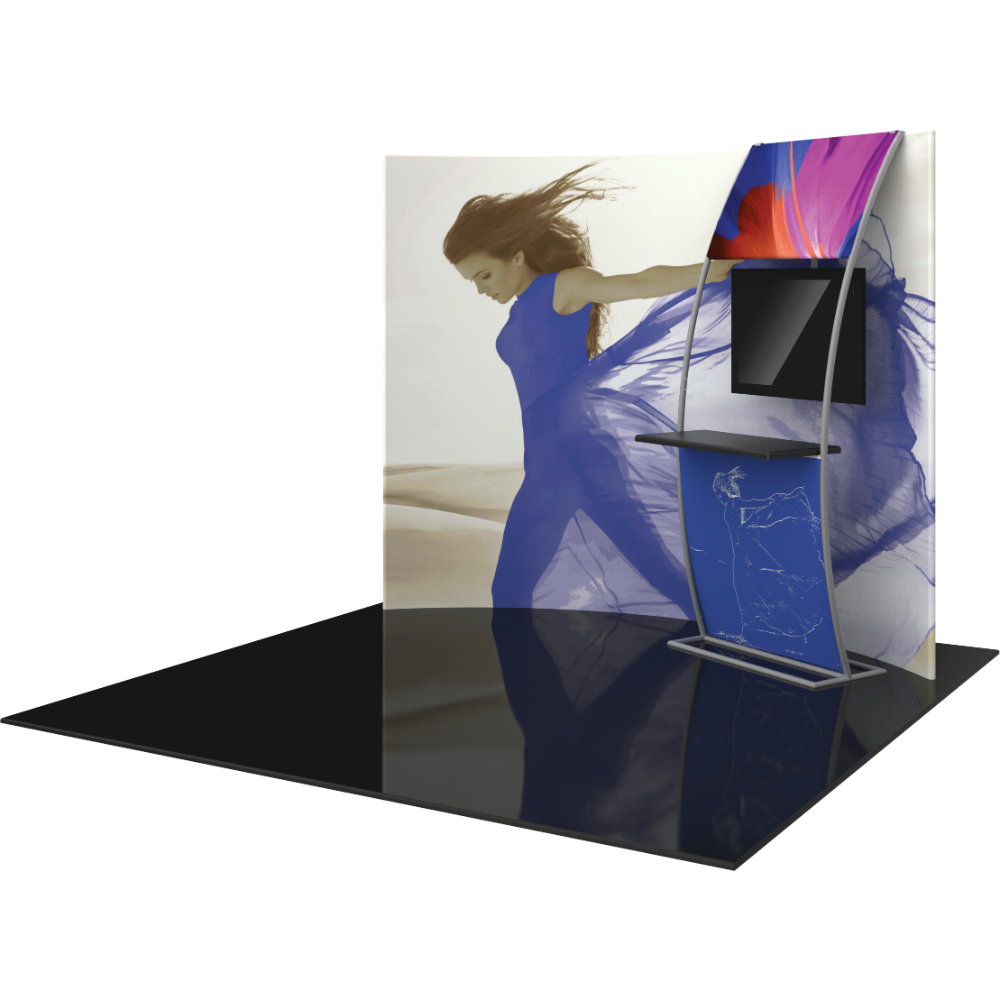 Formulate Master 10ft HC6 Horizontal Curve Fabric Backwall