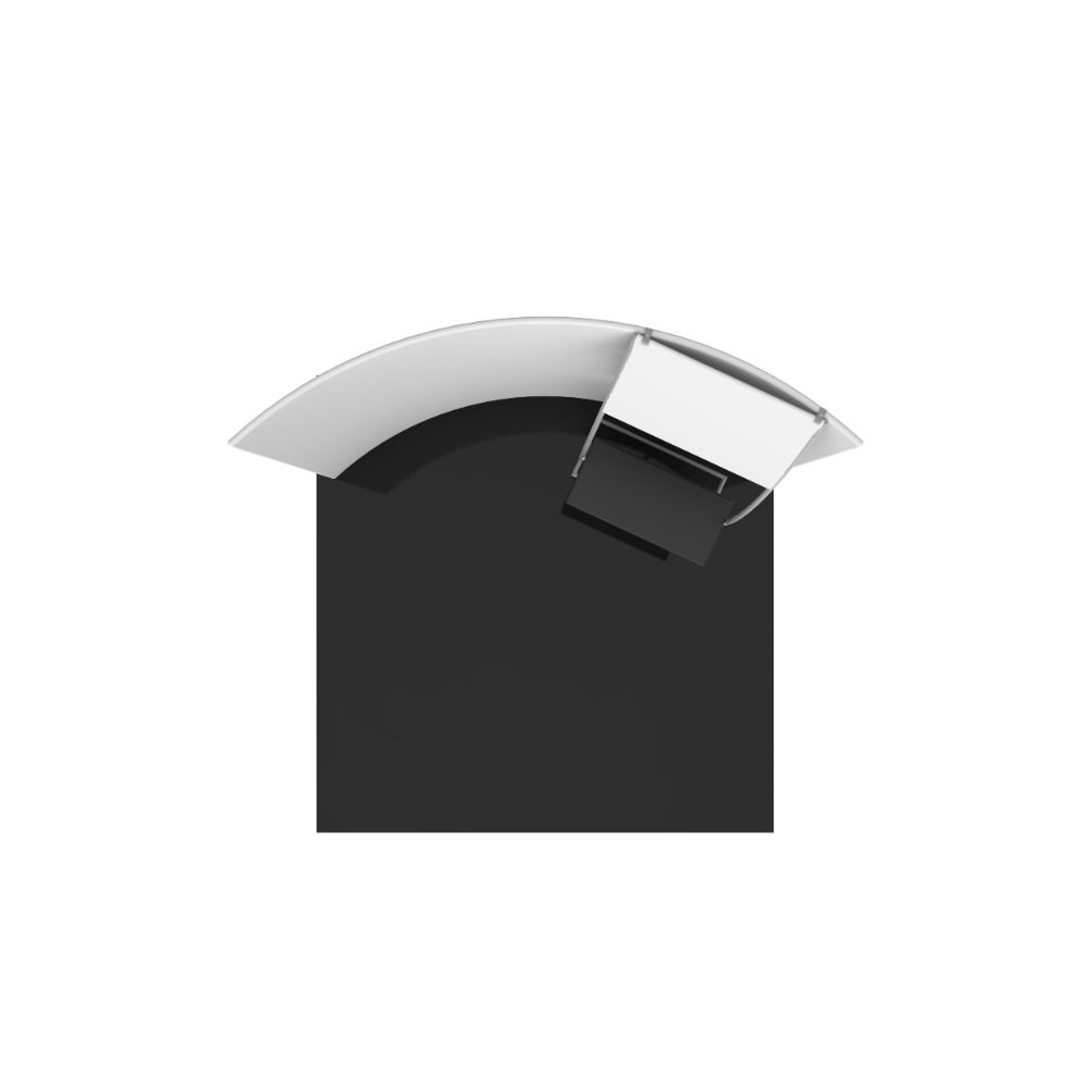 Formulate Master 10ft HC6 Horizontal Curve Fabric Backwall