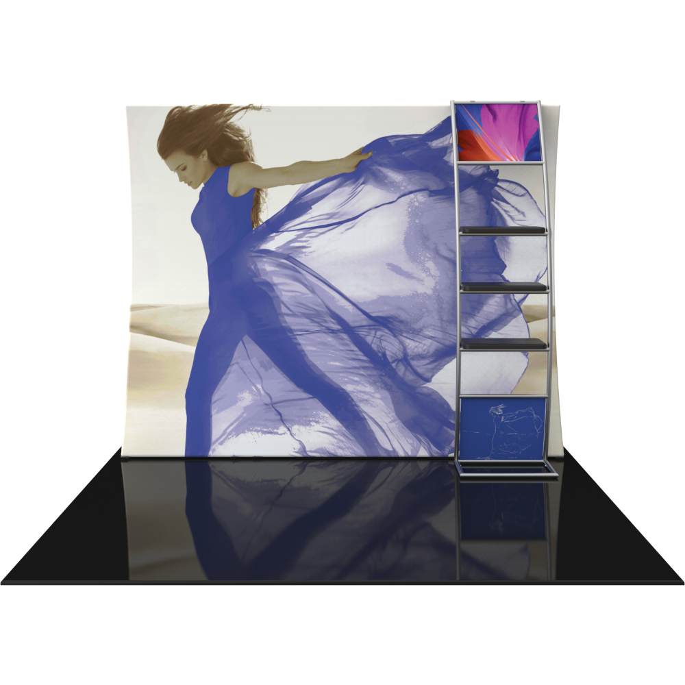 Formulate Master 10ft VC10 Vertical Curve Fabric Backwall