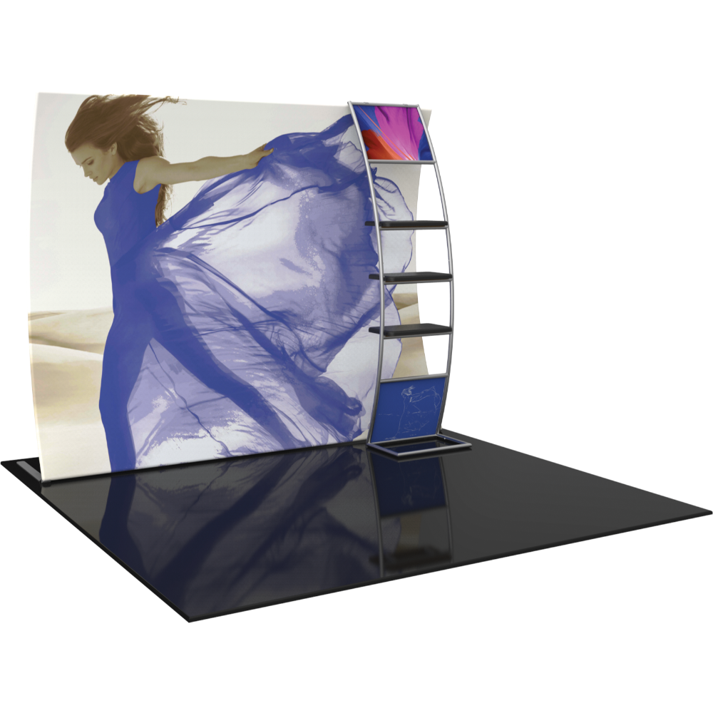 Formulate Master 10ft VC10 Vertical Curve Fabric Backwall