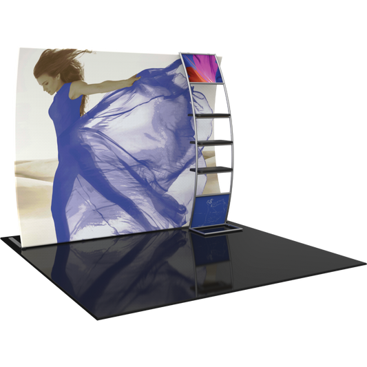 Formulate Master 10ft VC10 Vertical Curve Fabric Backwall