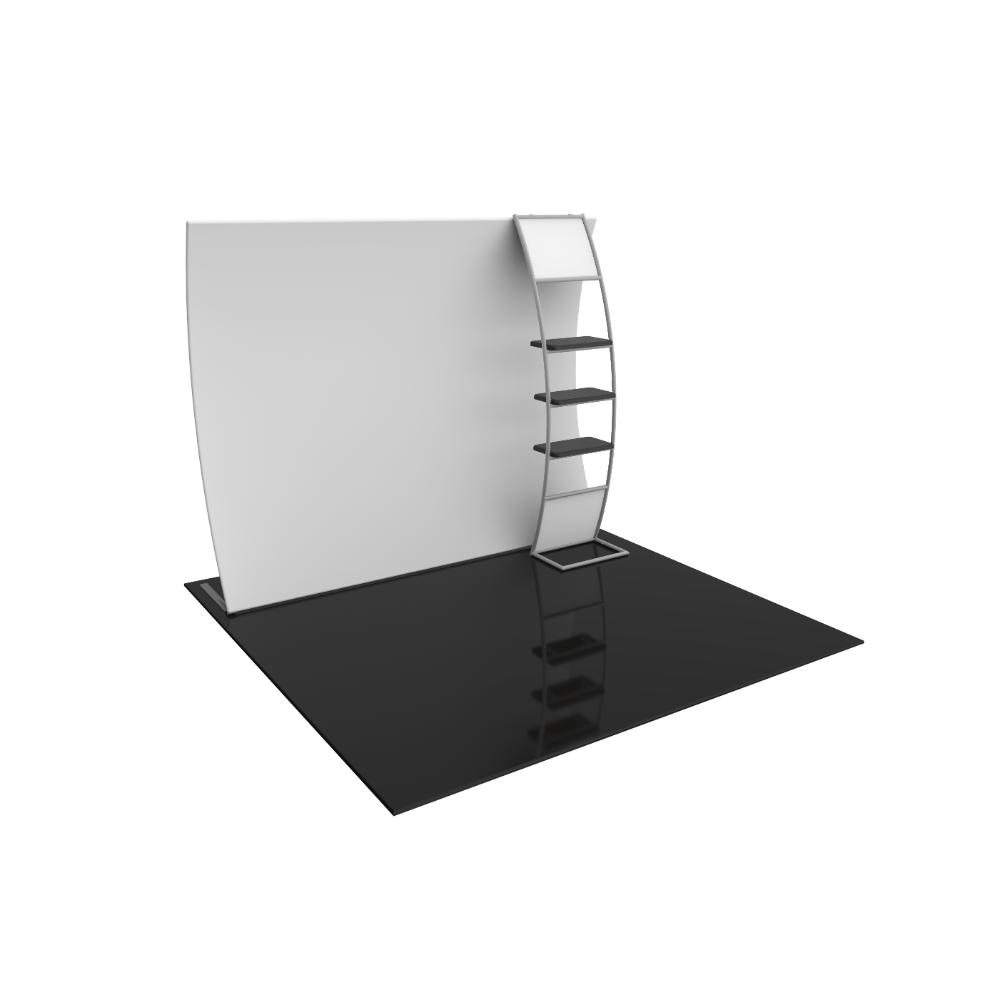 Formulate Master 10ft VC10 Vertical Curve Fabric Backwall