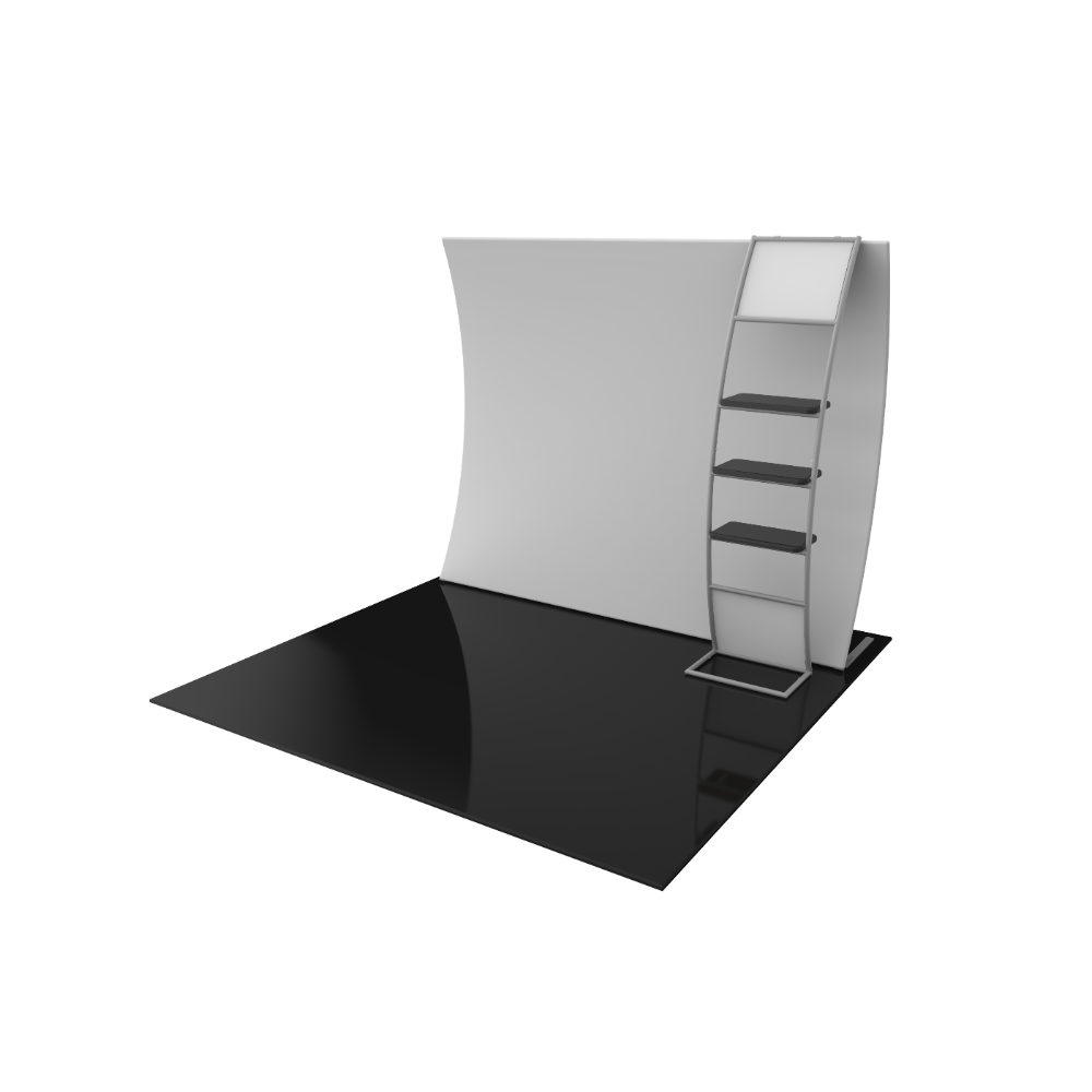 Formulate Master 10ft VC10 Vertical Curve Fabric Backwall