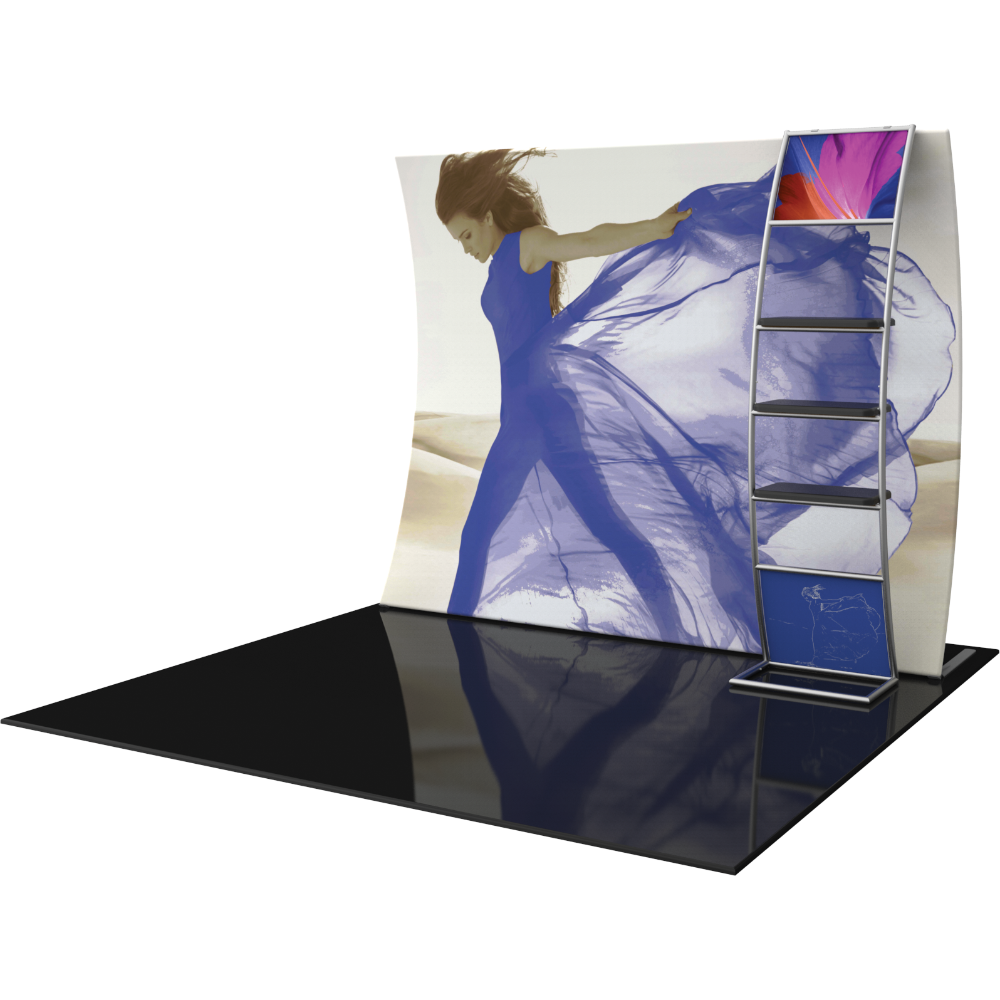 Formulate Master 10ft VC10 Vertical Curve Fabric Backwall