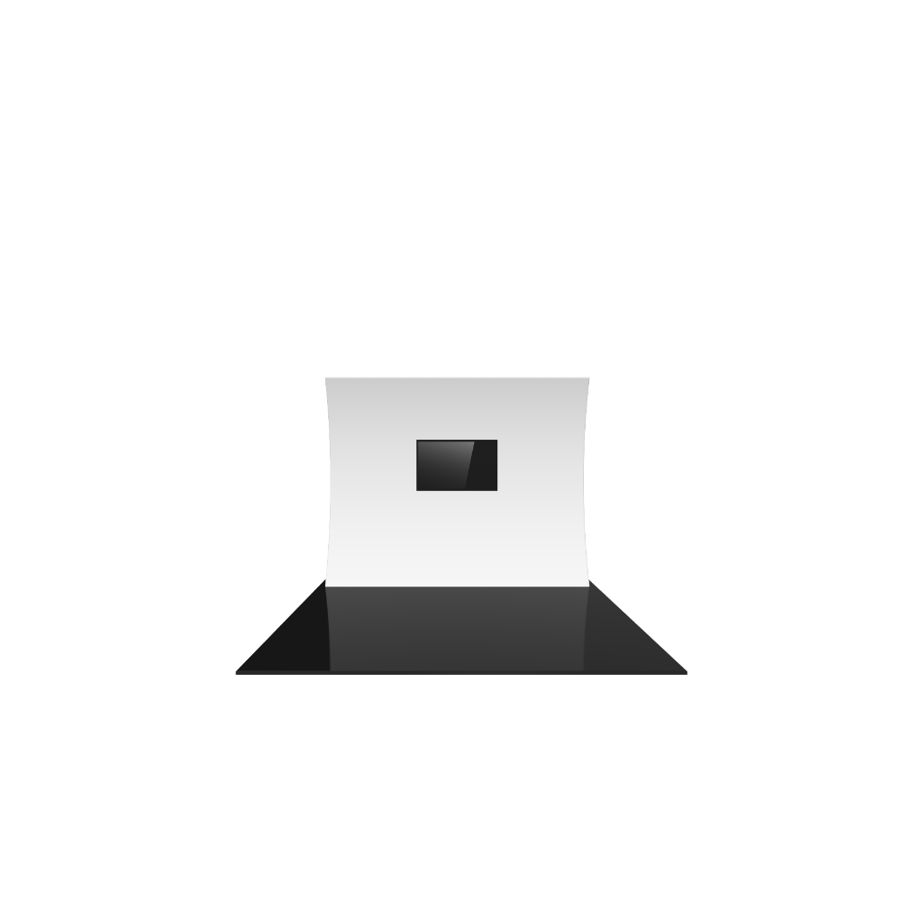 Formulate Master 10ft VC6 Vertical Curve Fabric Backwall