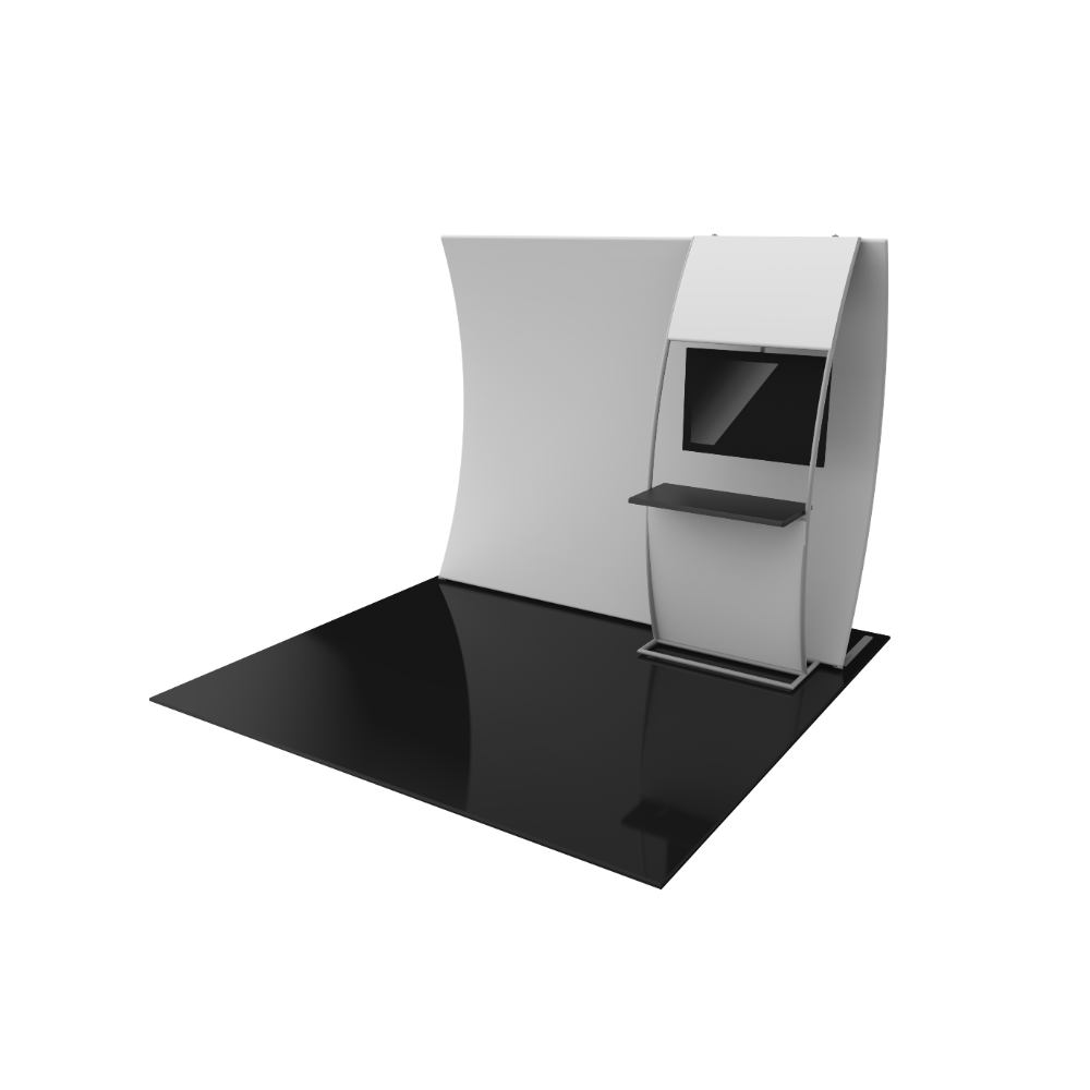 Formulate Master 10ft VC7 Vertical Curve Fabric Backwall