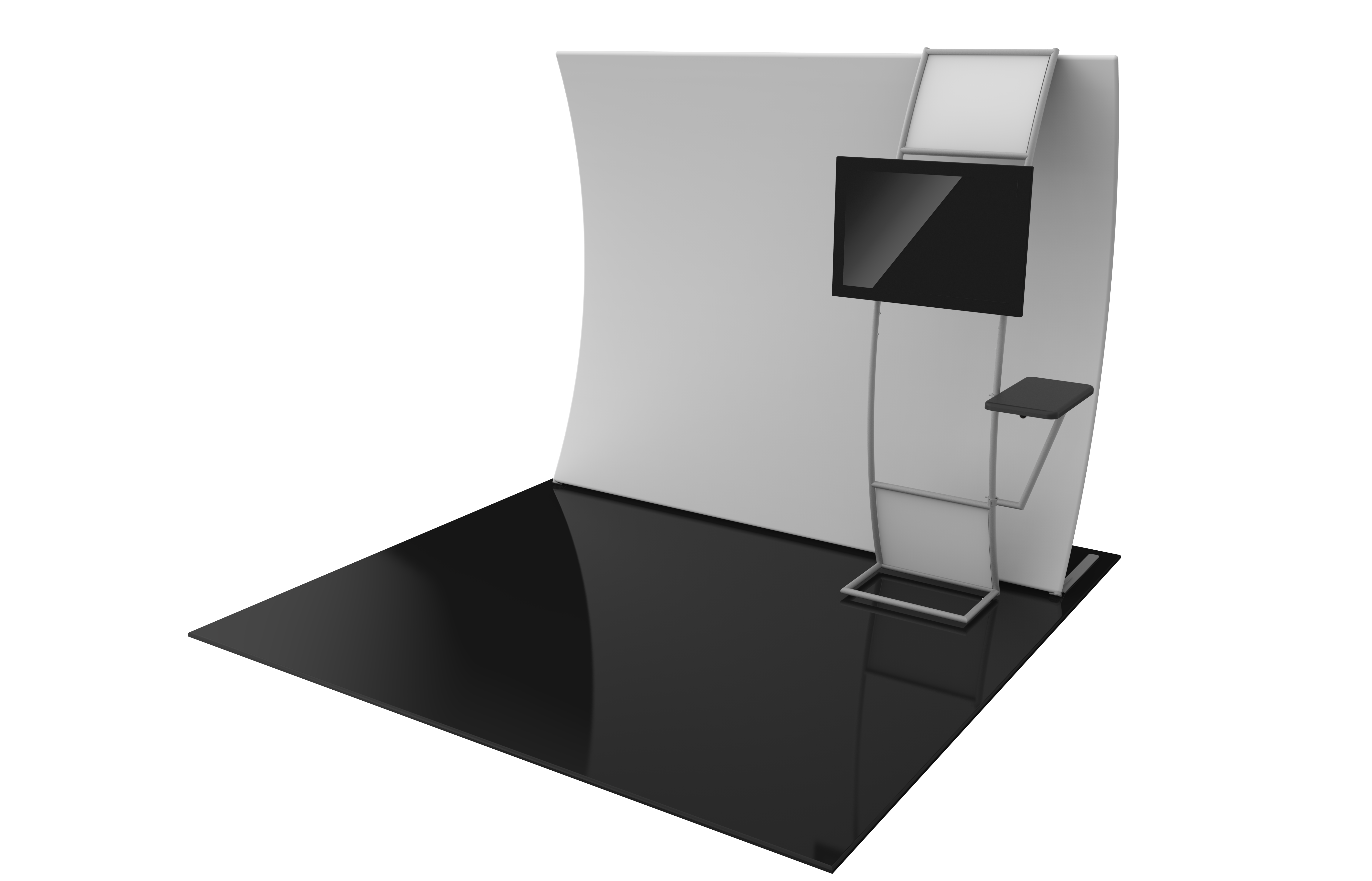 Formulate Master 10ft VC9 Vertical Curve Fabric Backwall