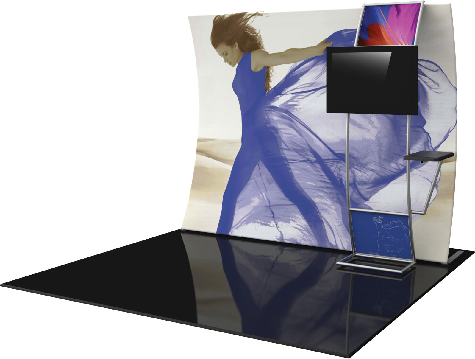 Formulate Master 10ft VC9 Vertical Curve Fabric Backwall
