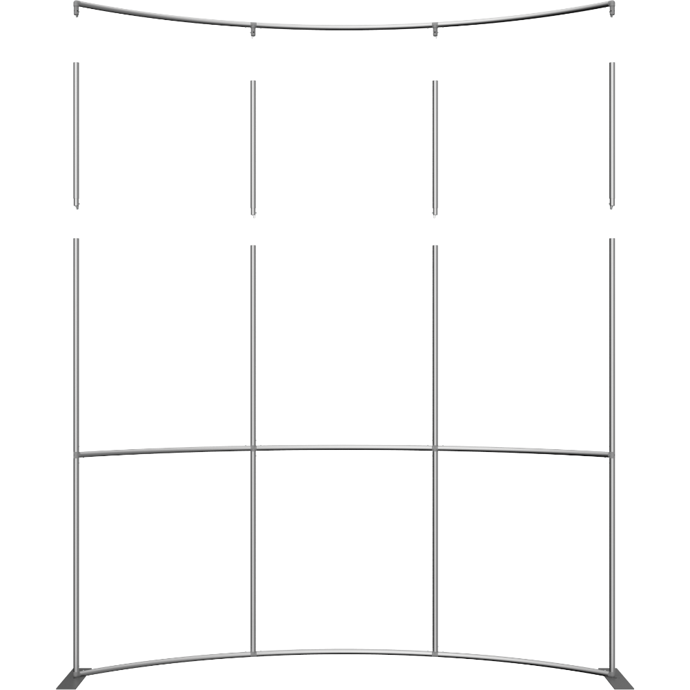 Formulate Master 10ft Horizontal Curve 10ft Tall Fabric Backwall