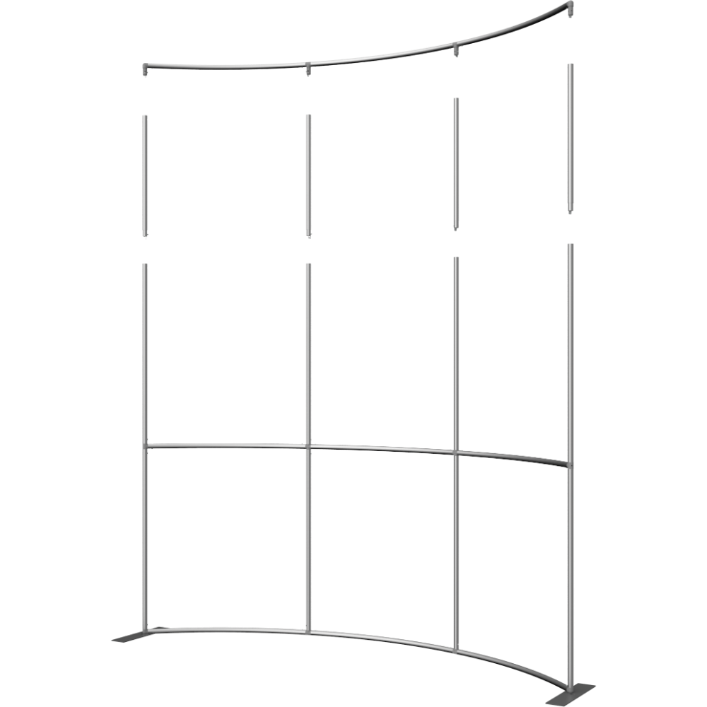 Formulate Master 10ft Horizontal Curve 10ft Tall Fabric Backwall