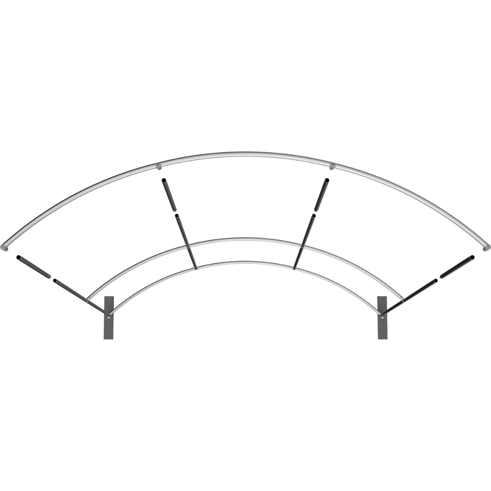 Formulate Master 10ft Horizontal Curve 10ft Tall Fabric Backwall