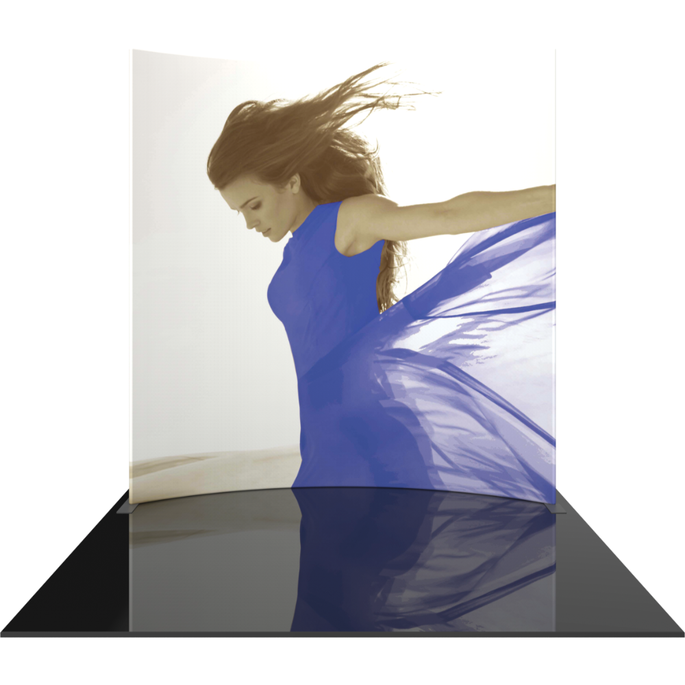 Formulate Master 10ft Horizontal Curve 10ft Tall Fabric Backwall