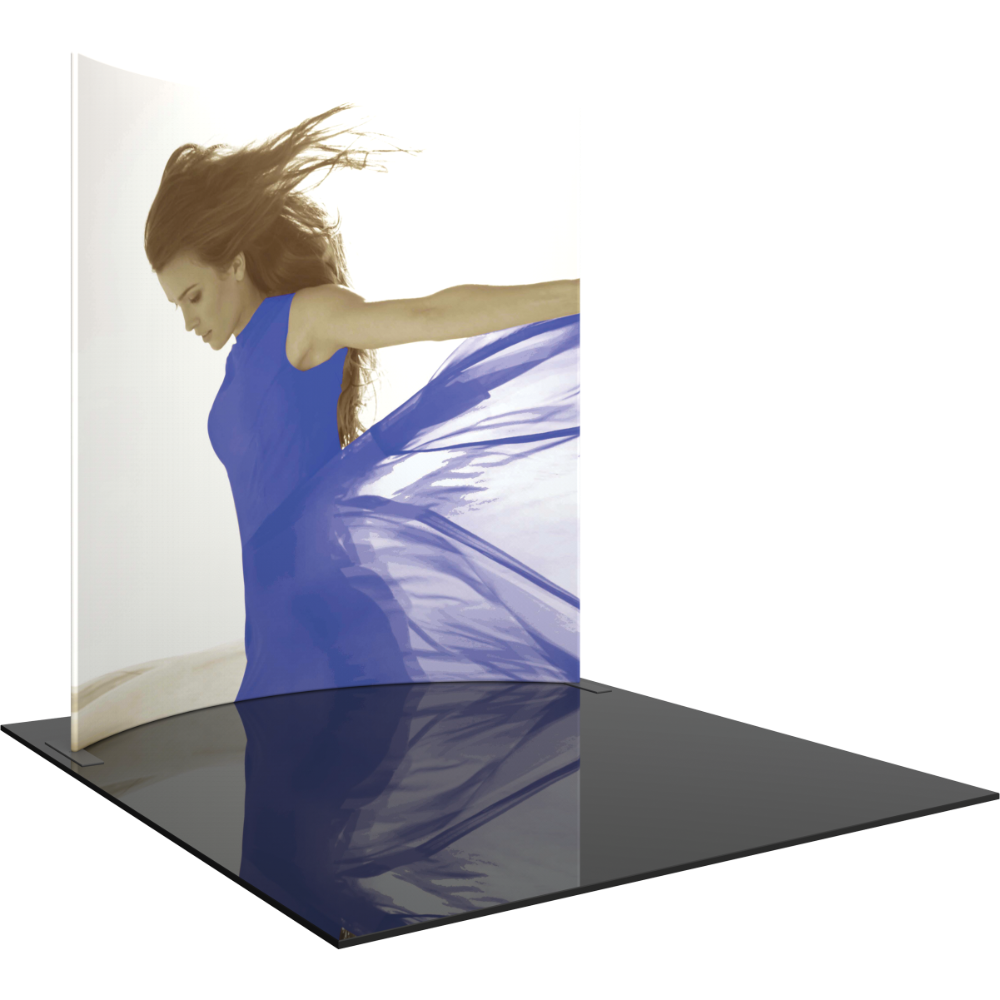 Formulate Master 10ft Horizontal Curve 10ft Tall Fabric Backwall