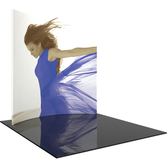 Formulate Master 10ft Horizontal Curve 10ft Tall Fabric Backwall