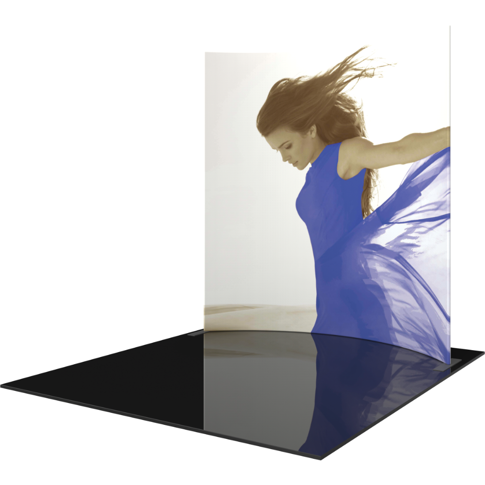 Formulate Master 10ft Horizontal Curve 10ft Tall Fabric Backwall