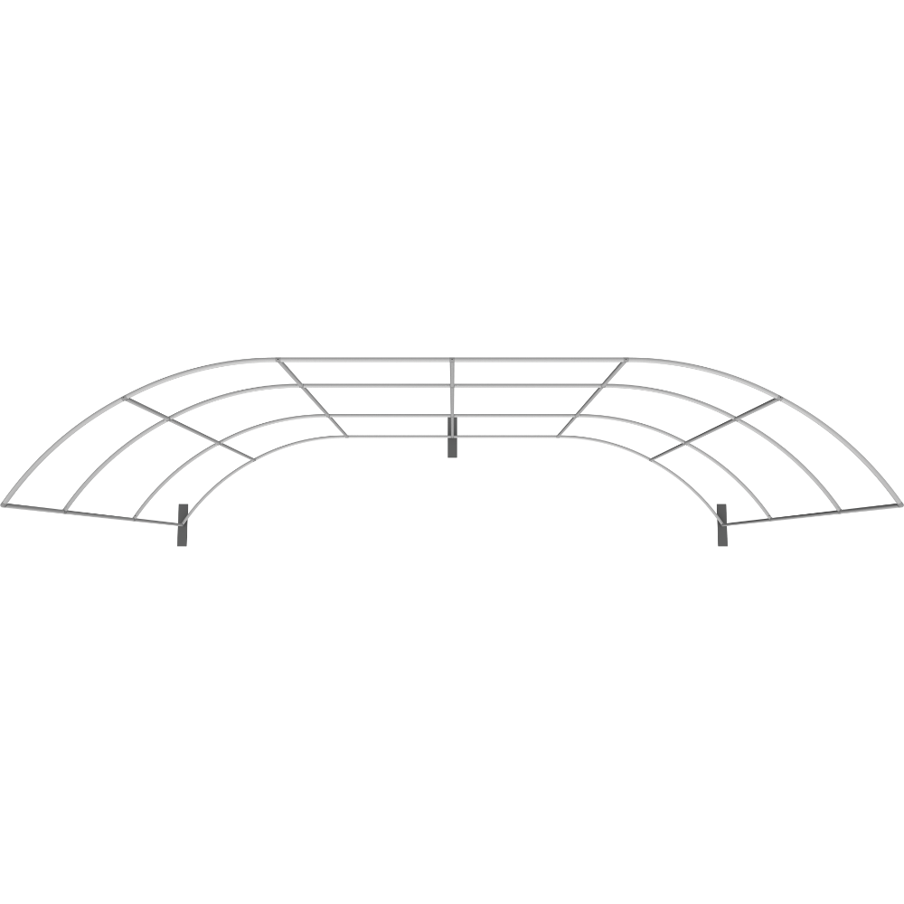 Formulate Master 20ft WH1 Horizontal Curve Fabric Backwall
