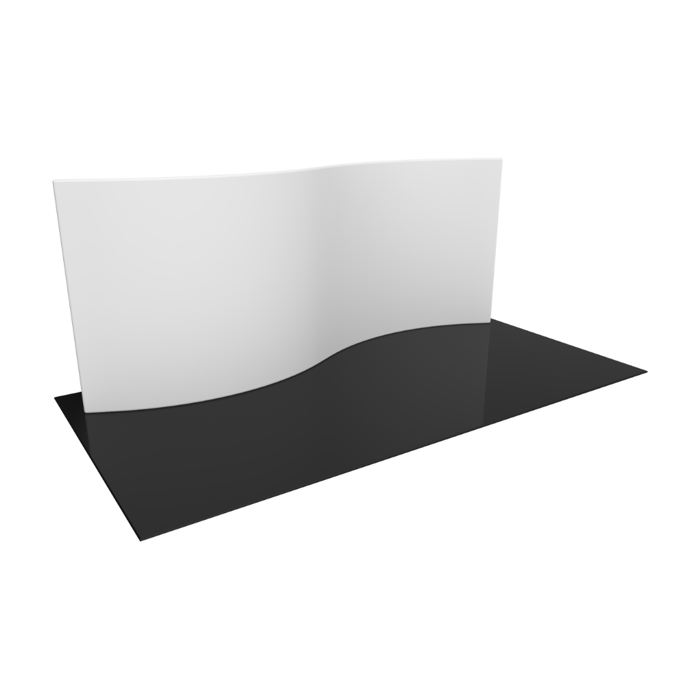 Formulate Master 20ft WSC1 Serpentine Curve Fabric Backwall