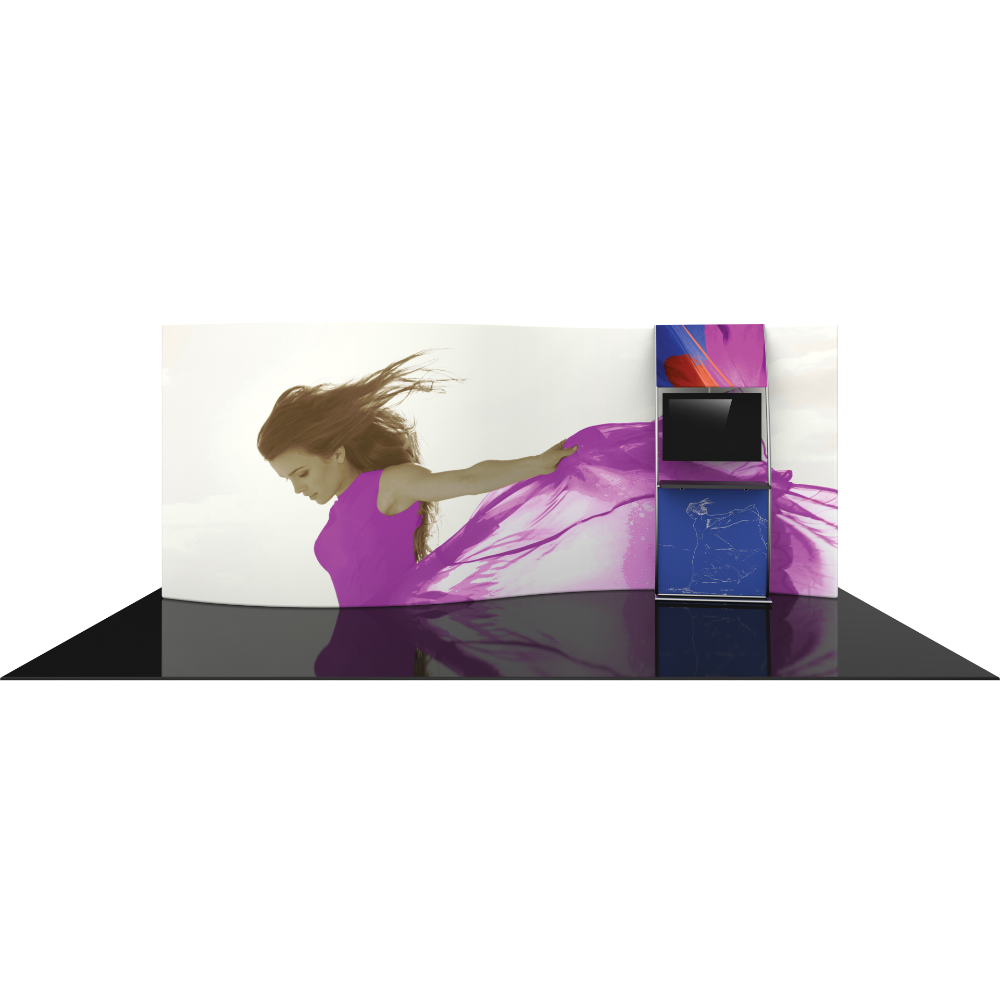 Formulate Master 20ft WSC2 Serpentine Curve Fabric Backwall