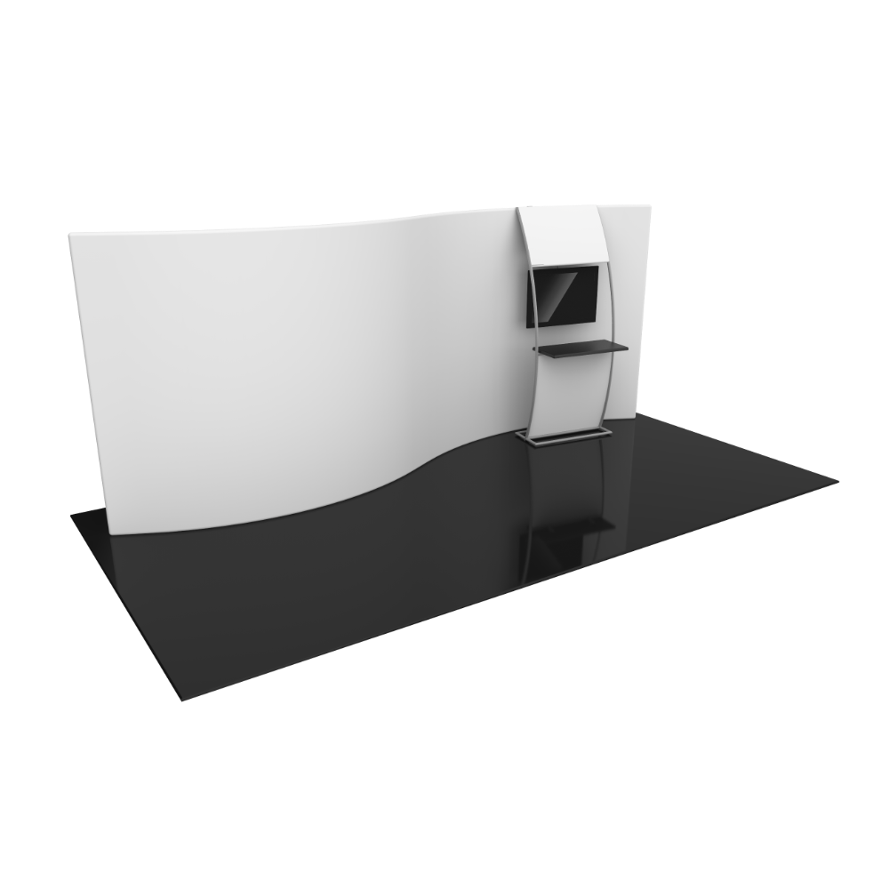 Formulate Master 20ft WSC2 Serpentine Curve Fabric Backwall