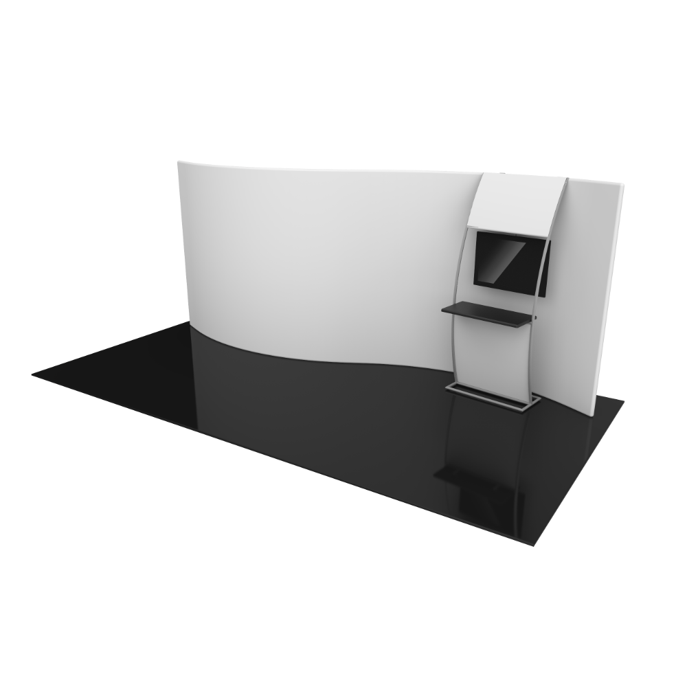 Formulate Master 20ft WSC2 Serpentine Curve Fabric Backwall