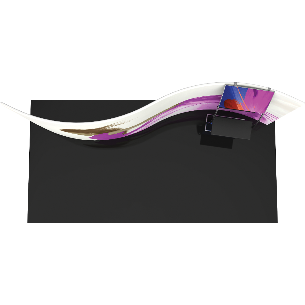 Formulate Master 20ft WSC2 Serpentine Curve Fabric Backwall
