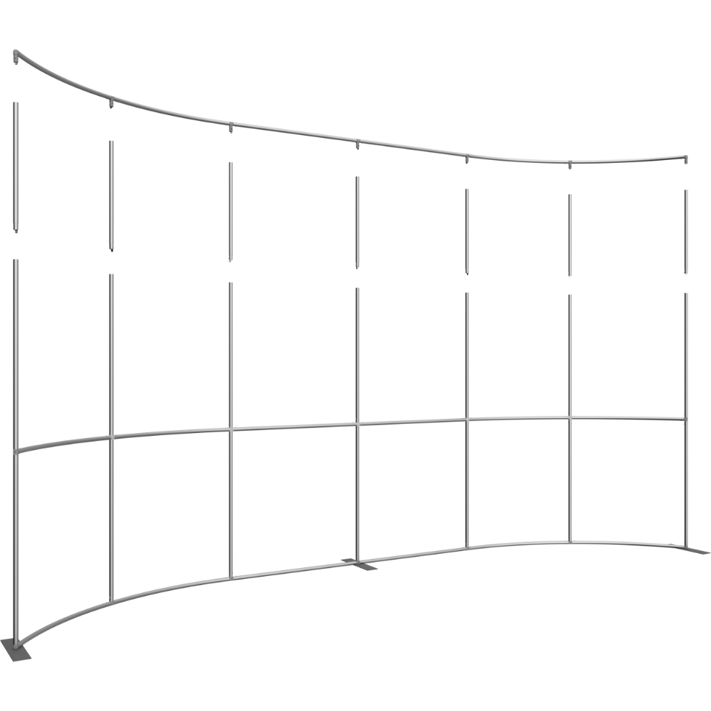 Formulate Master 20ft Horizontal Curve 10ft Tall Fabric Backwall