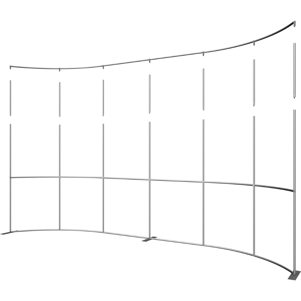 Formulate Master 20ft Horizontal Curve 10ft Tall Fabric Backwall