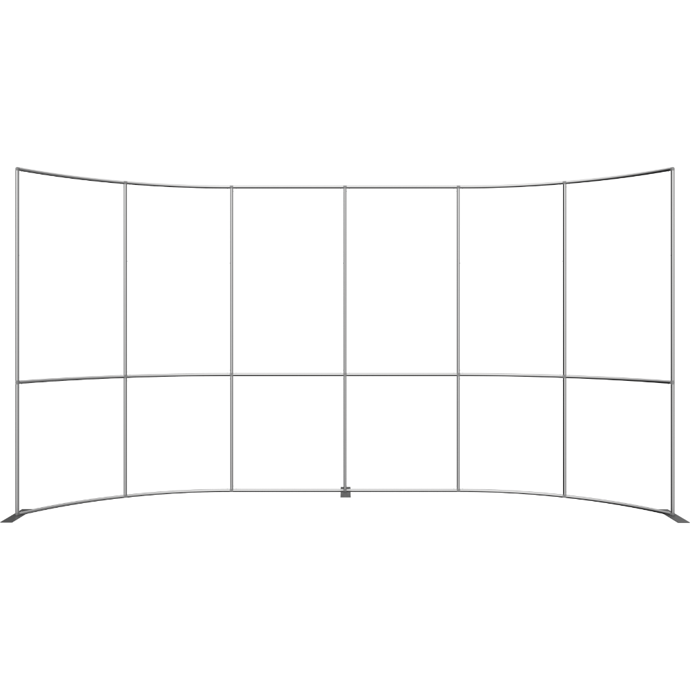 Formulate Master 20ft Horizontal Curve 10ft Tall Fabric Backwall